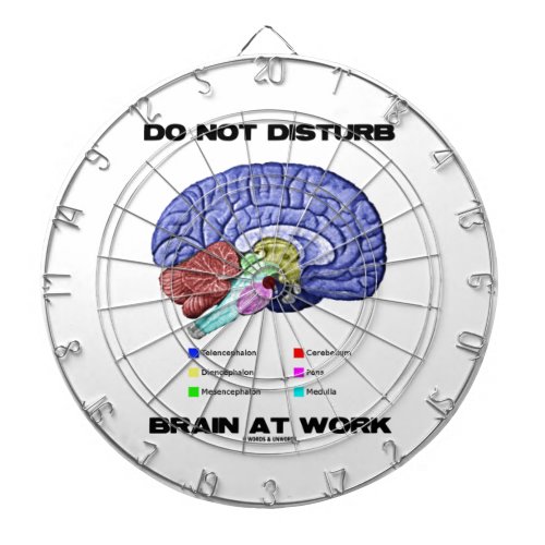 Do Not Disturb Brain At Work Anatomical Humor Dart Board
