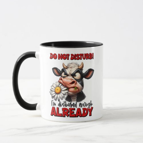 Do Not Disturb Cow Mug