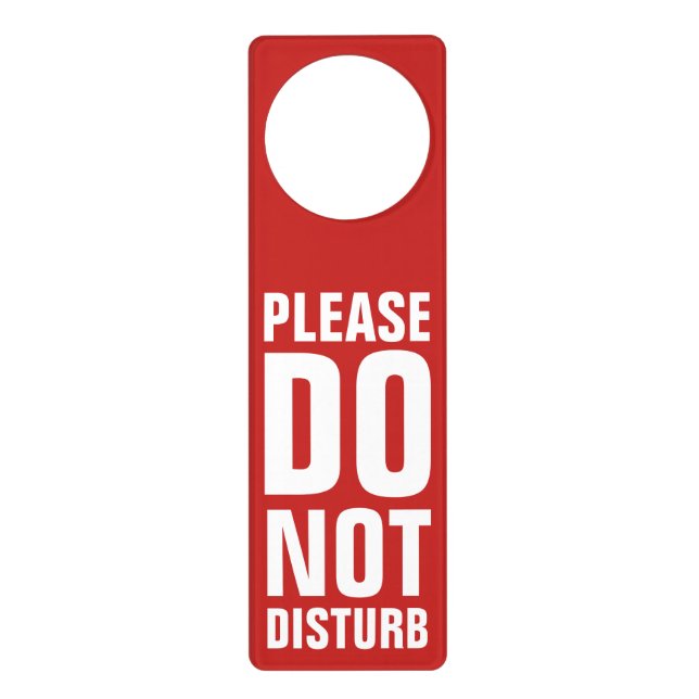 do not disturb door hanger (Front)