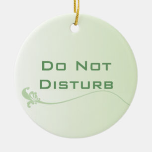 Do Not Disturb Door Hanger Ceramic Ornament