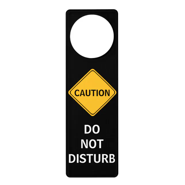 Do Not Disturb Door Hanger Sign | Zazzle