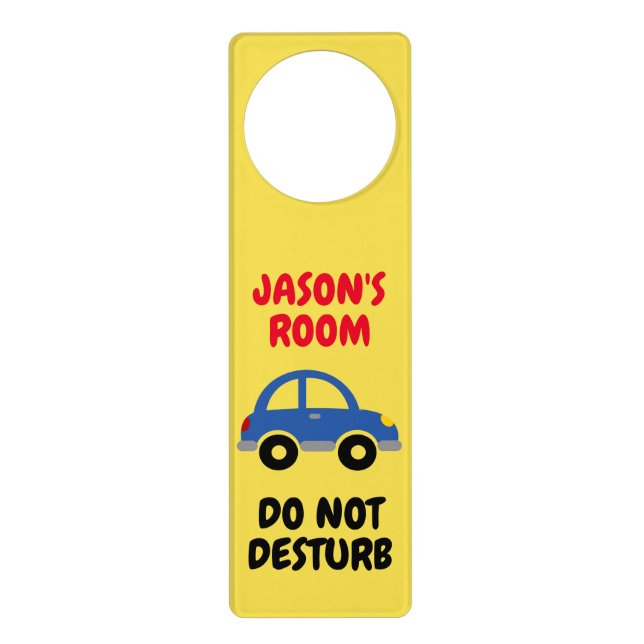 Do not disturb door hanger sign for kid's room (Front)