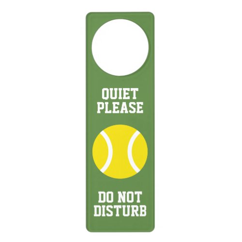Do not disturb door hanger sign for tennis player