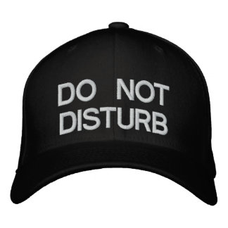 DO NOT DISTURB EMBROIDERED BASEBALL CAP