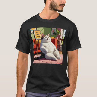Do not Disturb Fat Cat Funny T-Shirt