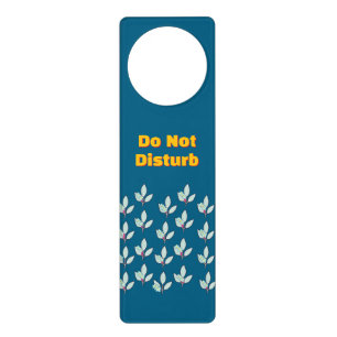 Do Not Disturb Floral Door Hanger