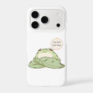 Do Not Disturb Frog Sleepy Kawaii Design iPhone 17 Pro Case
