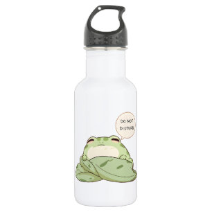 Do Not Disturb Frog Sleepy Kawaii Design Stainless Steel Water Bottle
