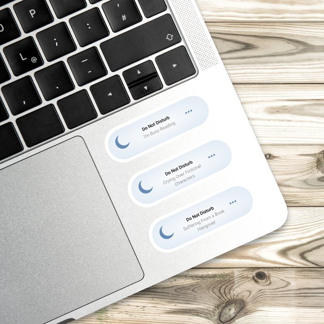 Do Not Disturb - Funny Book Lover set Sticker (Creator Uploaded)