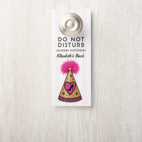 Do Not Disturb Funny Las Vegas Bachelorette Door Hanger