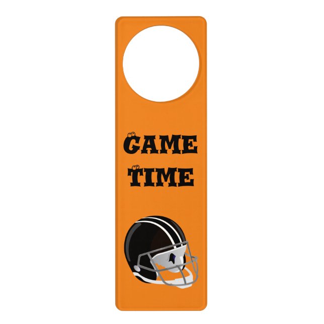 Do Not Disturb Game Time Football Door Hanger (Front)