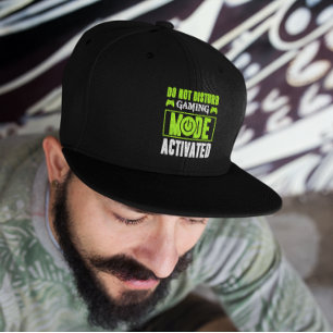 Do Not Disturb Gaming Mode Activated Funny Snap Back Hat