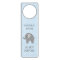 Do not disturb grey elephant nursery door hanger