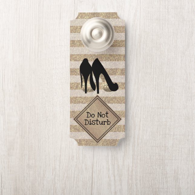 Do Not Disturb - High Heels Door Hanger (On Knob)