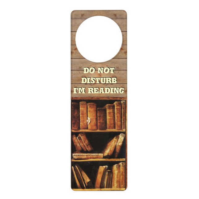 Do not disturb, I'm reading Door Hanger (Front)