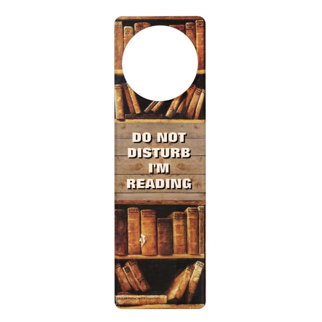 Do not disturb, I'm reading Door Hanger (Front)