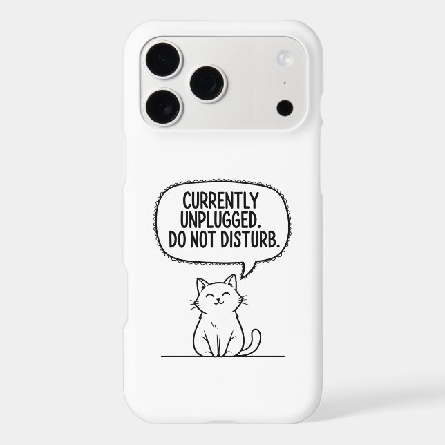 Do Not Disturb  iPhone Case (Back)