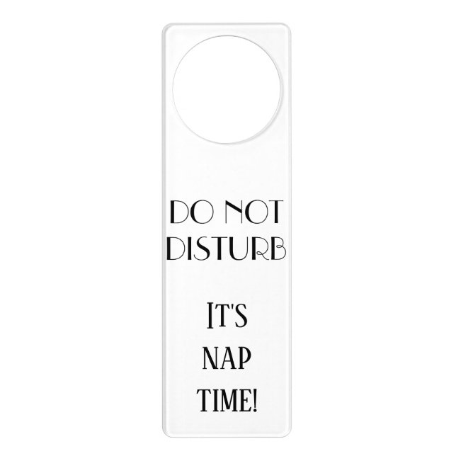 Do Not Disturb - It's nap time Door Hanger (Front)