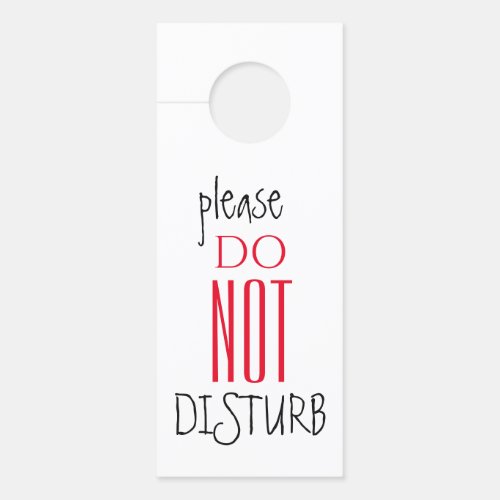 Do Not Disturb  Knock First Door Hanger