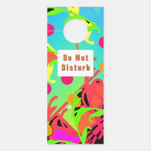 Do Not Disturb Leaf Embellisihment Door Hanger