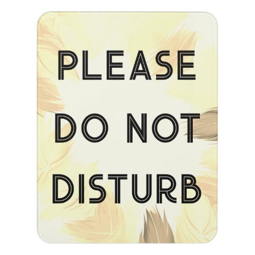 Do Not Disturb on Feathers Van Life Camping RVing Door Sign