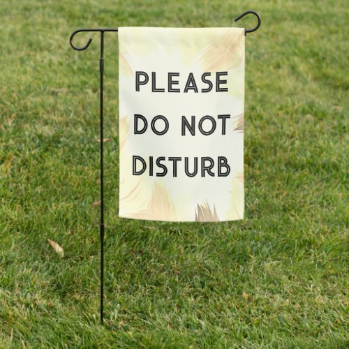 Do Not Disturb on Feathers Van Life Camping RVing Garden Flag