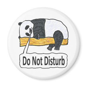 Do Not Disturb Panda Magnet