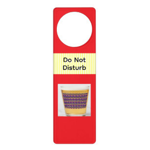 Do Not Disturb Party Beverage Red Door Hanger