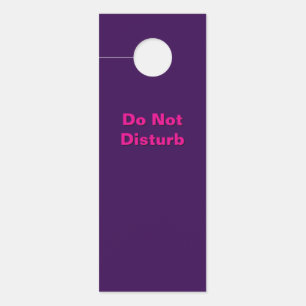Do Not Disturb / Please Knock Door Hanger