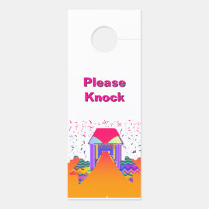 Do Not Disturb / Please Knock Home White    Door Hanger