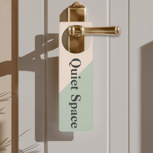 Do Not Disturb Quiet Space Productivity Door Hanger