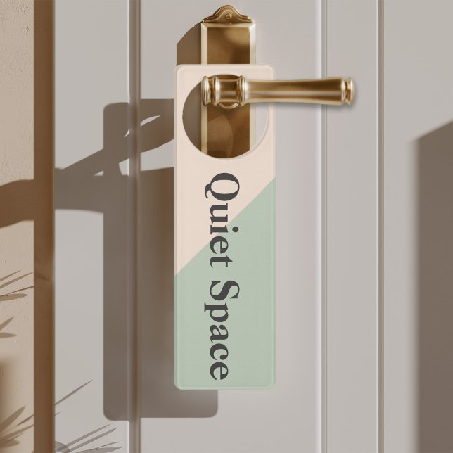 Do Not Disturb Quiet Space Productivity Door Hanger (Do Not Disturb Quiet Space Productivity Door Hanger)