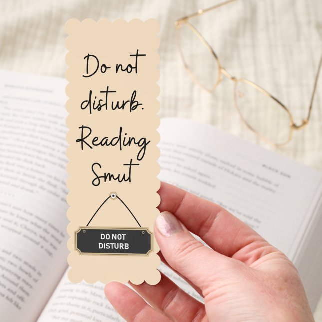 Do Not Disturb Reading Smut Custom Name Bookmarks (Hand)