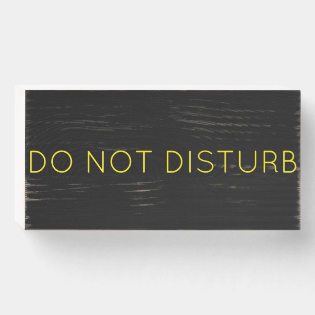 Do Not Disturb Room Modern Home Art Wooden Box Sign (Front Horizontal)