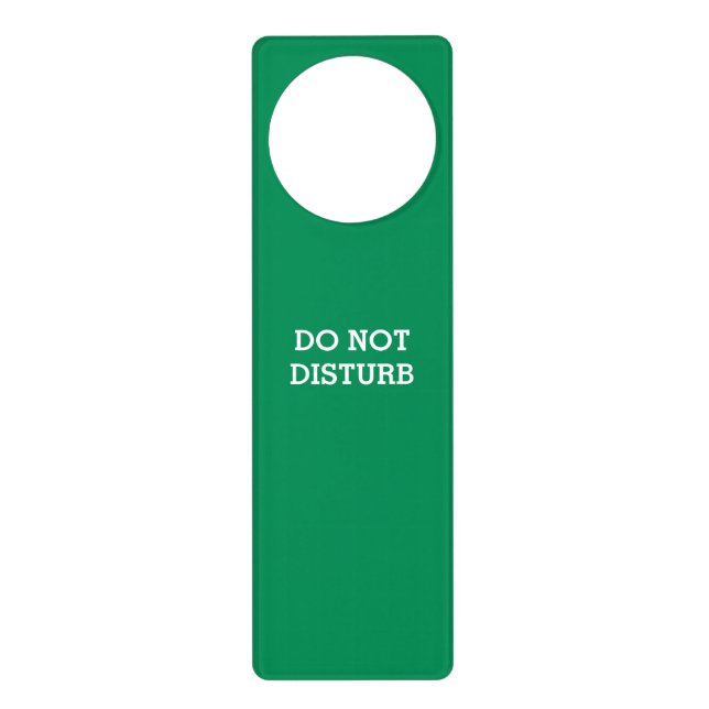 Do Not Disturb Sea1 Green Door Hanger by Janz (Front)