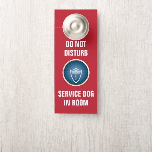 Do Not Disturb Service Dog Hotel Door Hanger