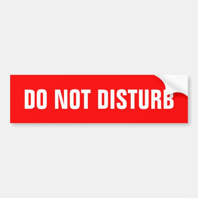 Do not disturb sign stickers (Front)