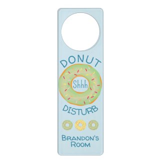 Do not  disturb sign with donut element