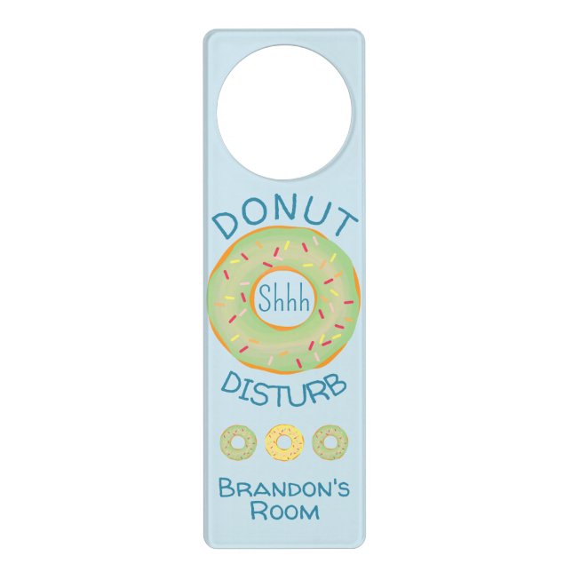 Do not  disturb sign with donut element (Front)