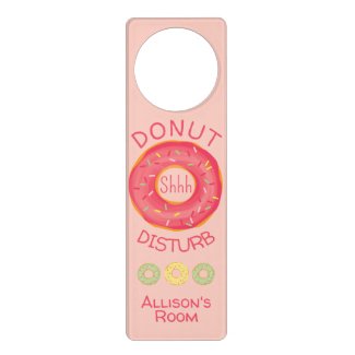 Do not  disturb sign with donut element
