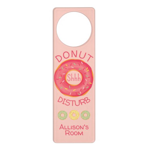 Do not  disturb sign with donut element