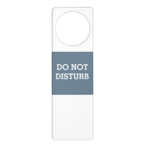 Do Not Disturb Slate Gray Door Hanger by Janz
