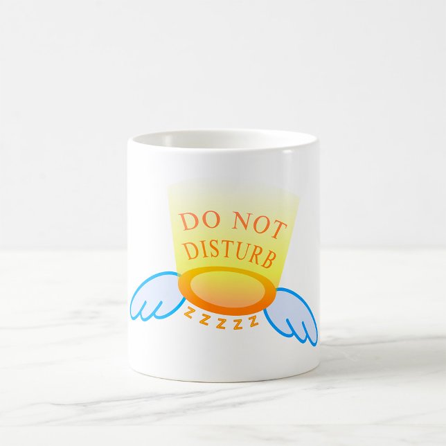 Do Not Disturb Sleep Mode Flying Halo and Wings  Coffee Mug (Creator Uploaded)