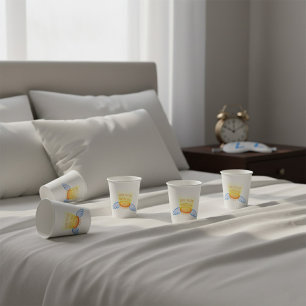 Do Not Disturb Sleep Mode Flying Halo and Wings Paper Cups