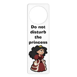 DO NOT DISTURB THE PRINCESS DOOR HANGER