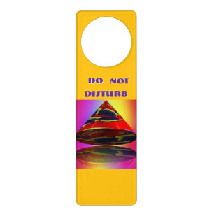 Do Not Disturb Tilted Cone Acrylic Door Hanger
