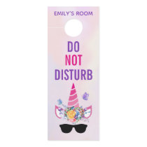 Do Not Disturb Unicorn in Sunglasses Door Hanger Do Not Disturb Unicorn in Sunglasses Door Hanger