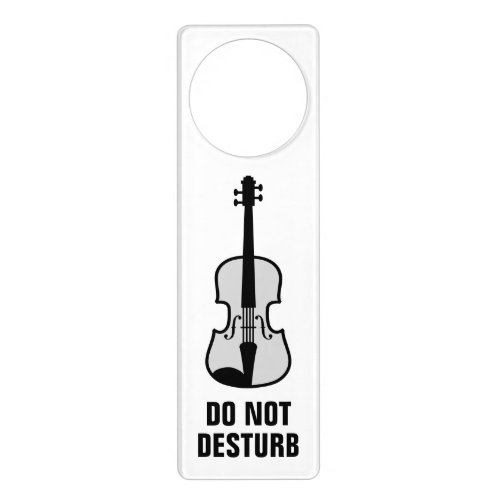 Do not disturb violin door hanger for musicians