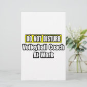 Do Not Disturb...Volleyball Coach At Work (Standing Front)