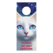 Do Not Disturb White Cat Kids